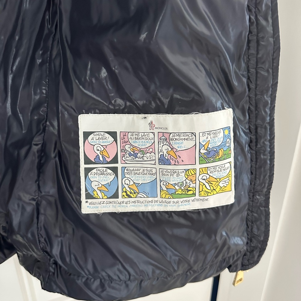 Moncler Shiny Blue Puffer Jacket - Picture 7 of 7